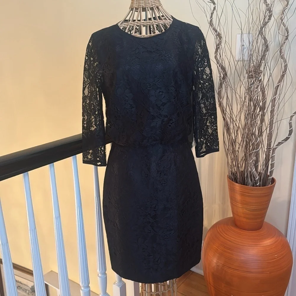 Trina Turk NWT black lace cocktail elegant dress